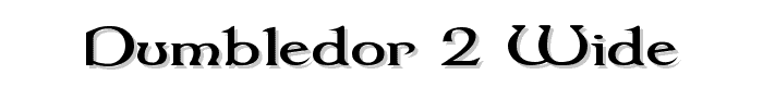 Dumbledor 2 Wide font